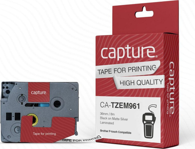 Rrip etiketimi Capture CA-TZEM961, me ngjitje, i bardhë