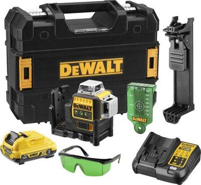 Laser linear Dewalt, i zi/verdhë