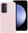 Mbulesë telefoni Frame Case për Samsung S23 FE, silikoni, mbrojtje kamere, rozë e hapur
