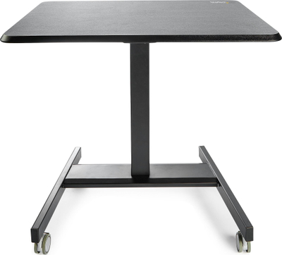 Tavolinë lëvizëse StarTech.com Mobile Standing Desk, rregullim lartësie 74 115 cm, me rrota frenimi, e zezë