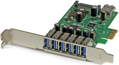 Kontrollues StarTech PCIe 2.0 x1, 7x USB 3.0 