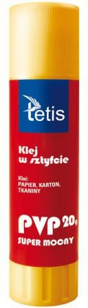 Ngjitës shkop Tetis Glue Stick, 20g, i bardhë
