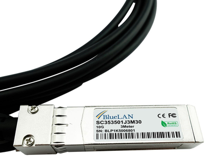 Kabllo rrjeti BlueLAN HPE Aruba R9D20A, SFP+ në SFP+, 10GBASE CR, 3m