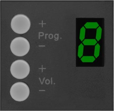 Panel muri për kontroll volumit Audac DW3020/B, 45 x 45 mm, i zi