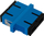 Adapter rrjeti Qoltec 54142, SC UPC, single mode, blu