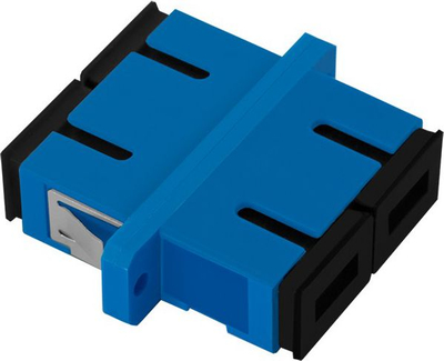 Adapter rrjeti Qoltec 54142, SC UPC, single mode, blu