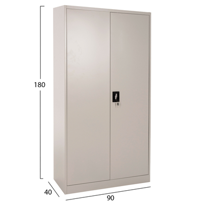 Dollap  metalik 2-derë 90×40×180 Hcm (HM5959.01), gri