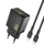 Karikues muri Dudao A27MaxCEU, 35W PD QC, me 2 porta USB-A edhe USB-C, me kabllo USB-C, i zi