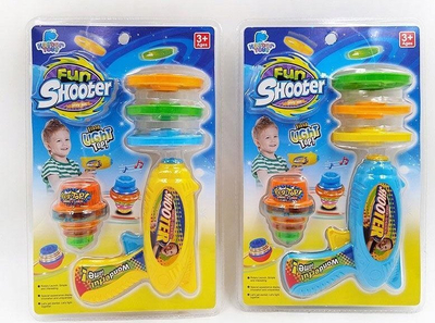 Lodër spiner me gjujtje Shooting Spinning Top Mix, mekanizëm me gjujtje, dizajn nga më të ndryshmit, shumëngjyrësh