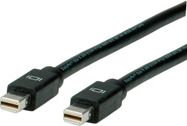 Kabllo Mini DisplayPort ROLINE 11.04.5640, Mini DP në Mini DP, 2m, e zezë