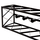 Llambë e varur tavani 6 dritare 77,5x25x101Hcm (HM4128), zezë