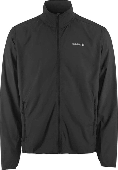 Xhaketë ere Craft Core Essence Wind Jacket M, e lehtë, me xhepa me zinxhir, e zezë