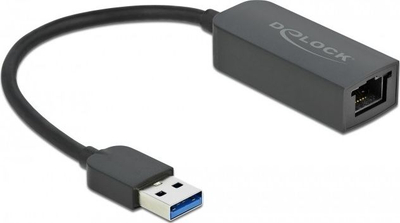 Adapter rrjeti DeLOCK USB A në LAN, 2.5 Gbps, i vogël, i zi