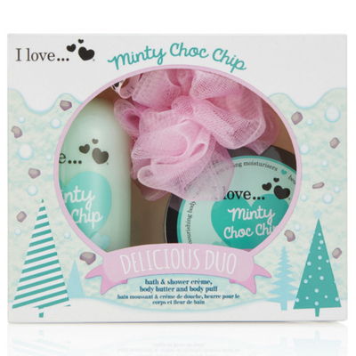 Set I love Minty Choc Chip, Krem dushi& Gjalpë trupi
