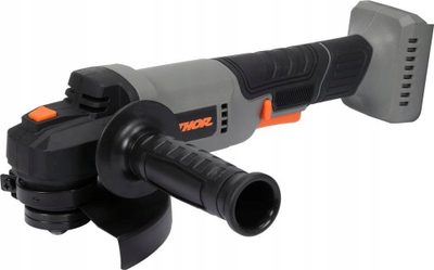 Set veglash Sthor 20V, laps këndi 125mm, kaçavidë pa kabllo 2Ah, gri me të zezë