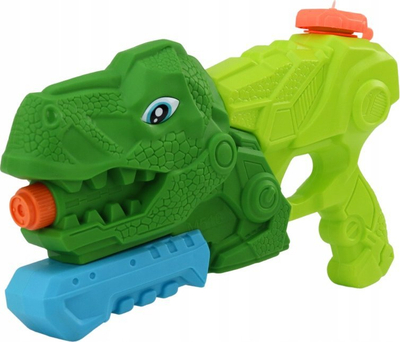 Pistoletë me ujë LEAN Toys Dinosaur Tyrannosaurus, 1000 ml, e gjelbër