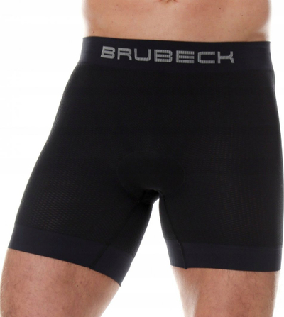 Bokse çiklizmi Brubeck BX11420, për burra, me shtresë për biçikletë, XL, të zeza