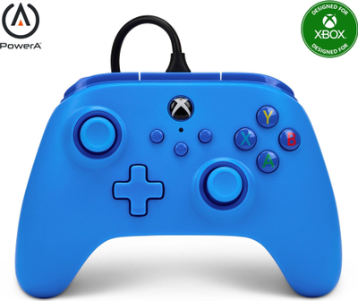 Gejmpad PowerA 1519367-01, USB, за Xbox и PC, сина