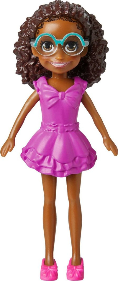 Set lodrash Mattel Polly Pocket Lila Rainbow, kukull me aksesorë, shumëngjyrëshe