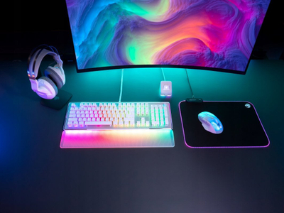 Tastierë gaming ROCCAT Vulcan II Max, optiko mekanike, RGB, e bardhë