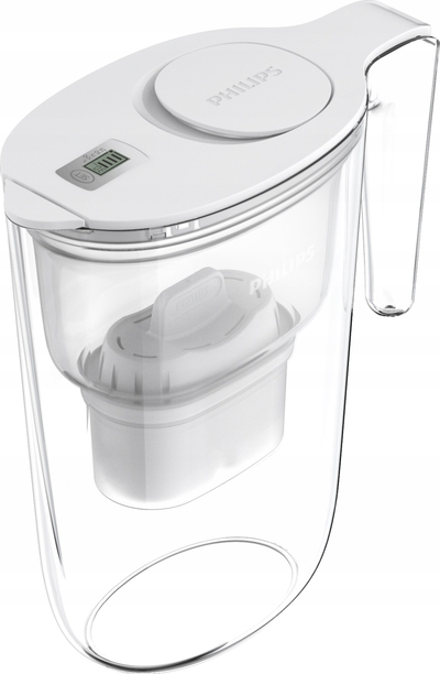 Karakafkë uji me filtër Philips AWP2933WHT, 6x Micro X-FilterClean, e bardhë