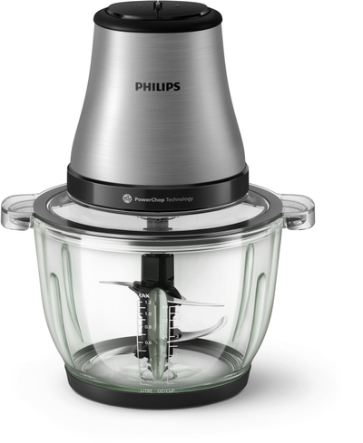 Сецко за кујна Philips 3000 Series HR1503/00, 500W, стаклен сад 2L, сребрен
