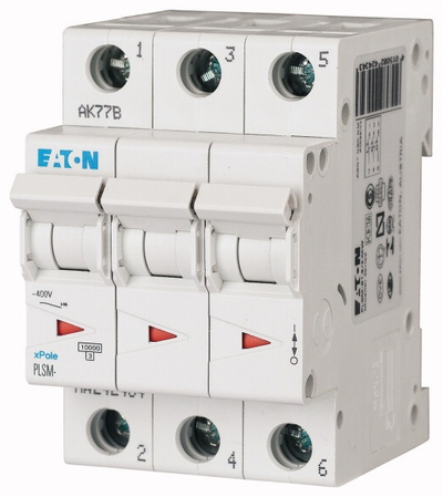 Nderpreres automatik Eaton PLSM C10 3P 10A, 230/400V, IP20