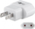 Adapter prizash Goobay 45345, nga Type A në Type C Europlug, 10A, i bardhë
