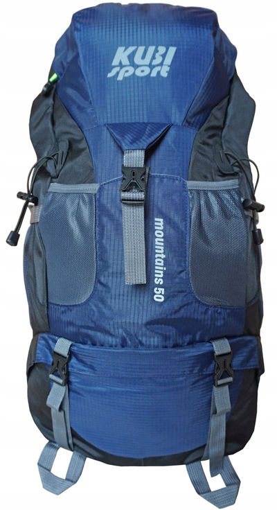Çantë shpine turistike Kubisport 50L, kundra ujit, blu