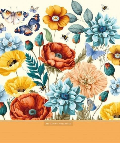 Fletore FRESH Butterflies, 145x197 mm, 48 faqe, me katrorë