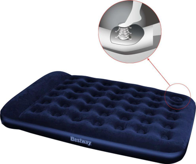 Dyshek i frymë PAVILLO Double, dopjo, me pompë mrena, blu navy