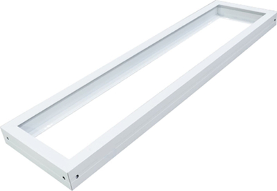 Kornizë sipërfaqësore INOXX PAN PLF 120/30 FS, për panel LED 120x30cm, alumini, e bardhë