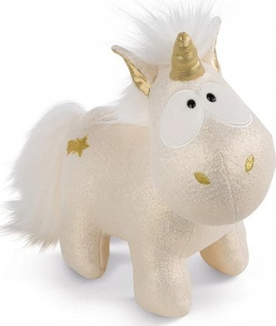 Lodër pelushi Nici Unicorn Shooting Star, 32 cm, njëbrirësh, ngjyrë ari