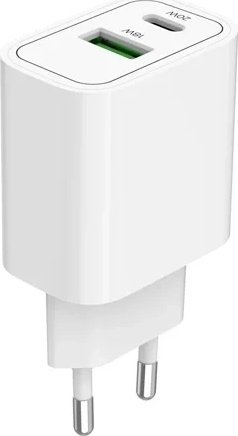 Karikues muri Mobile Origin MO12, PD 20W, 1x USB A 1x USB C, i bardhë