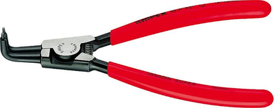 Pinca Knipex 46 21 A11 për unaza sigurie, 10-25mm, majë e përkulme, 125mm, të kuqe