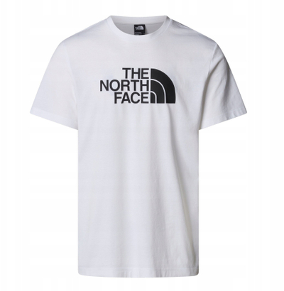 Bluzë The North Face Regular Fit, pambuk, me mëngë të shkurtra, e bardhë