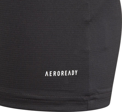 Bluzë sportive për kalamaj adidas Team Base Tee Jr GN5710, me mëngë t’gjata, AeroReady, e zezë