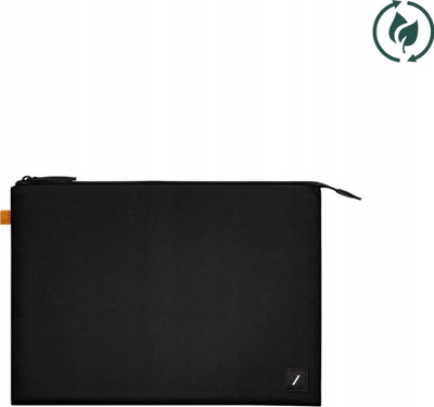 Çantë laptopi Native Union Stow Lite Sleeve, 14", me material të ricikluar, e zezë me ton kraft