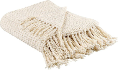 Batanije dekorative Blanket, pambuk, 125 x 150 cm, bezhë