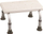 Stol dushi i rregullueshëm Bath Stool Step, alumin, kundër rrëshqitjes, i bardhë
