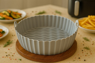 Insert silikoni për fritezë ajri SI406, 18 cm, 6 cm, i bardhë