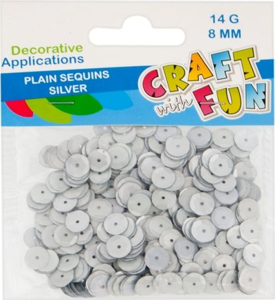 Xixa dekorative Craft with Fun, 8mm, të bardha