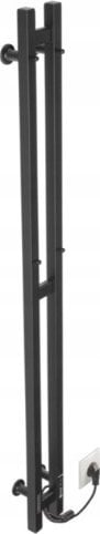 Tharesë elektrike që paloset për banjo TVB HydroTrans P8, 1000x500 mm, 225W, e zezë