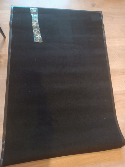 Tapet te dera Anti-DUST Deco Rug Doormat, 80x120cm, poliestër PVC, i zi