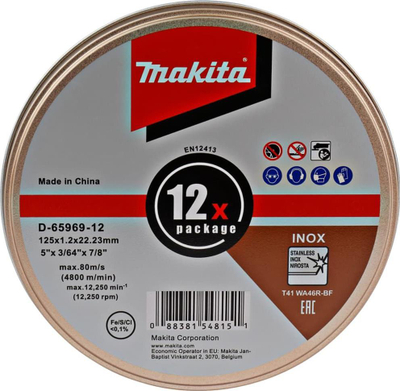 Disk prerës për INOX Klingspor Inox, 125mm, trashësi 1.0mm, set 12 copë