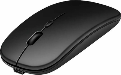 Mouse pa tela RoGer PM33, 1600 DPI, i rikarikueshëm, i zi