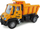 Kamiomë lodër me telekomandë Amewi Dump Truck Mini, shkallë 1:64, gati për lojë, e verdhë