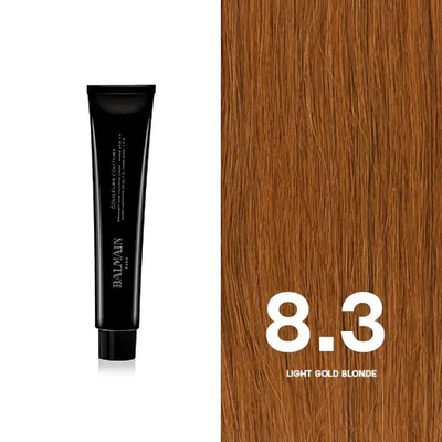 Bojë flokësh Balmain Professional Couture Colors 8.3, bionde e çelët ari