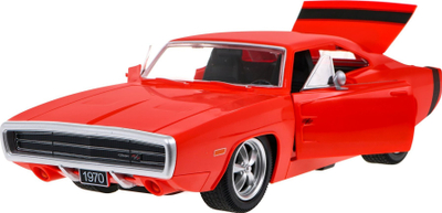 Makina me pult Rastar Dodge Charger 1970, me drita, bagazh që hapet, e zezë
