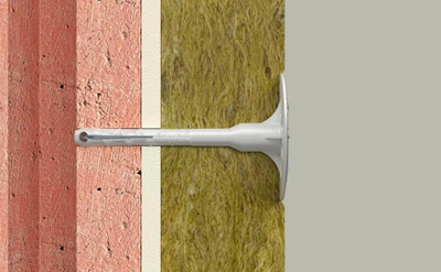 Dubel termoizolues Fischer Termofix CN 8mm x 195mm, për polistiren dhe lesh mineral, 100 copë